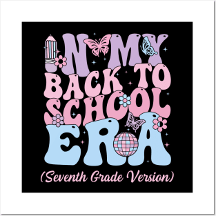 In My Back To School Era Fourth 7th Grade Gift For Boys Girls Kids Posters and Art